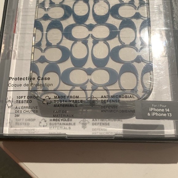 NWT Coach Ombré Blue Protective IPhone 14&13 case - Picture 3 of 4